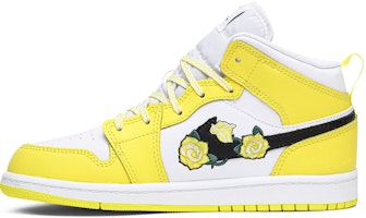 (PS) Air Jordan 1 Mid SE 'Parche Rosa - Amarillo Dinámico' AV5173-700 Lookbook (PS) Air Jordan 1 Mid SE 'Parche Rosa - Amarillo Dinámico' AV5173-700