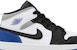(PS) Air Jordan 1 Mid SE 'Royal Black Toe' Lelaki BQ6932-102