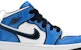 (PS) Air Jordan 1 Mid SE 'Signal Blue' dalam Biru Isyarat BQ6932-402