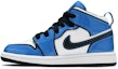 Lookbook (PS) Air Jordan 1 Mid SE 'Signal Blue' dalam Biru Isyarat BQ6932-402