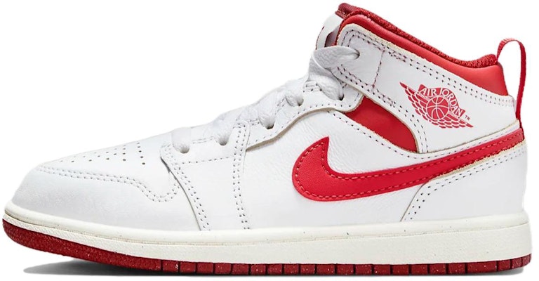 (Preschool) Air Jordan 1 Mid SE 'White Dune Red' FJ3467-160 Buy (Preschool) Air Jordan 1 Mid SE 'White Dune Red' FJ3467-160