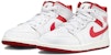 (Preschool) Air Jordan 1 Mid SE 'White Dune Red' FJ3467-160