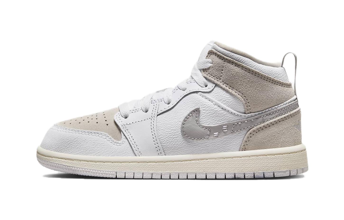 Buy (PS) Air Jordan 1 中帮 SE Craft '内外翻转 - 白帆' FB9141-120