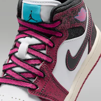 Sizing (PS) Air Jordan 1 Mid SE Sweet Beet/Nero/Desert Rose/Bianco II0591-600