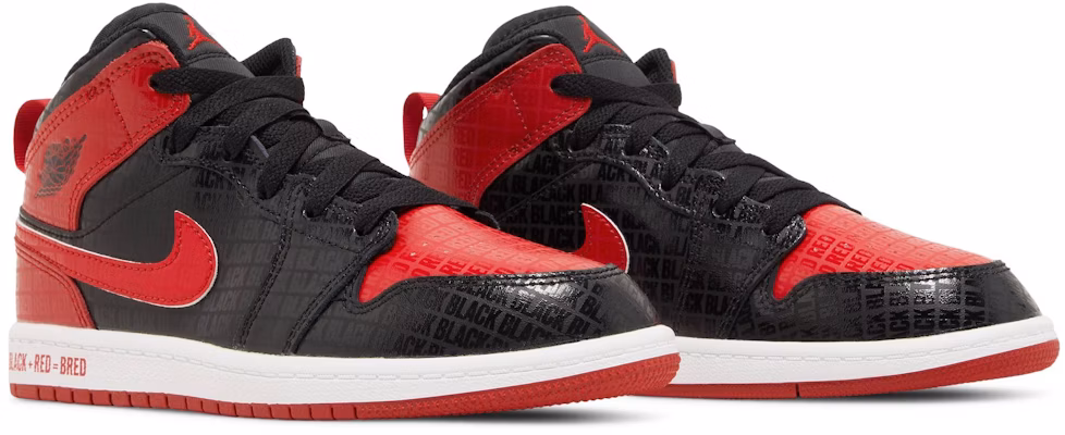 (PS) 에어 조던 1 미드 SS '블랙 + 레드 = 브레드' DM9651-001 Cheap (PS) 에어 조던 1 미드 SS '블랙 + 레드 = 브레드' DM9651-001