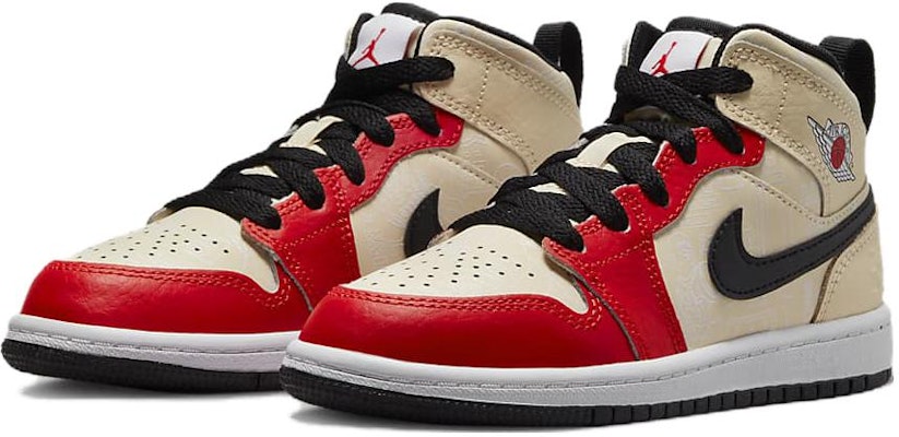 (PS) Air Jordan 1 Mid SS 'Pertandingan Dunk' DV7010-100 Lookbook (PS) Air Jordan 1 Mid SS 'Pertandingan Dunk' DV7010-100