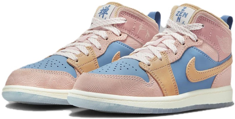 (PS) Air Jordan 1 Mid SS 'Zen' Sneakers Pria/Wanita FN7495-400 Lookbook (PS) Air Jordan 1 Mid SS 'Zen' Sneakers Pria/Wanita FN7495-400