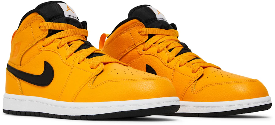 Preschool Air Jordan 1 Mid University Gold Black 640734 700