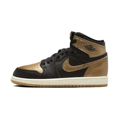 (PS) Jordan 1 High 'Black Metallic Gold'