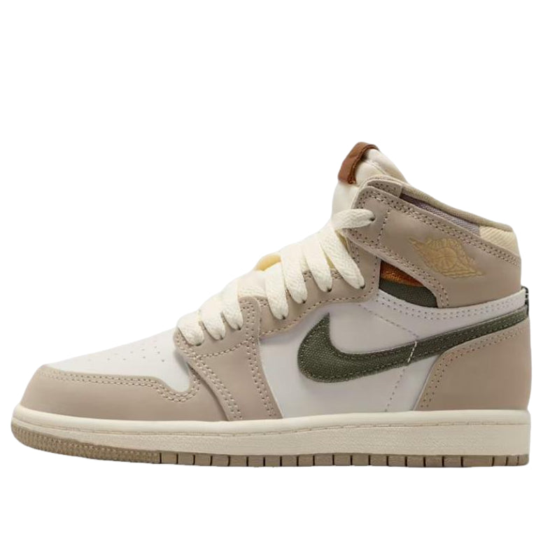 (Preschool) Air Jordan 1 Retro High OG 'Khaki' FD2597-201