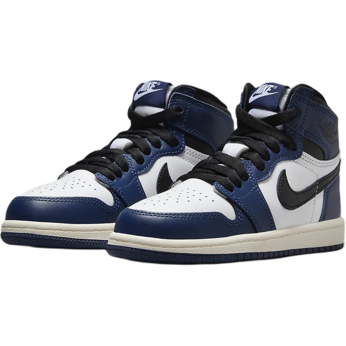 Lookbook （學齡前）Air Jordan 1 復刻高筒 OG '午夜海軍藍' FD1412-401
