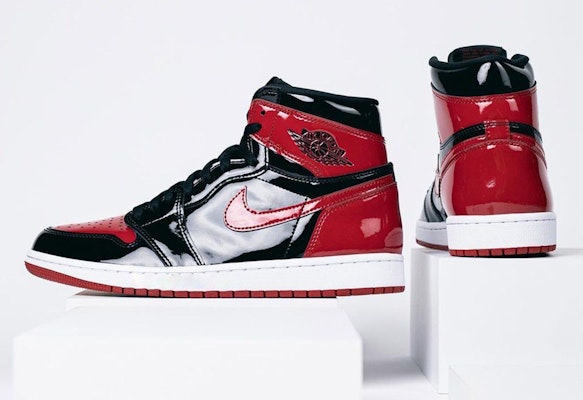 (PS) Air Jordan 1 高帮复刻 OG '黑红漆皮' AQ2664-063 Details for (PS) Air Jordan 1 高帮复刻 OG '黑红漆皮' AQ2664-063