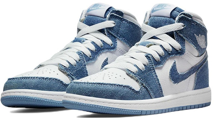 (Preschool) Air Jordan 1 Retro High OG 'White Boarder Blue' CU0449-104 Lookbook (Preschool) Air Jordan 1 Retro High OG 'White Boarder Blue' CU0449-104