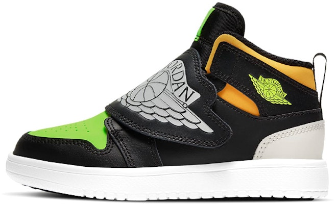 (Preschool) Air Jordan 1 Sky logo 'Black Green Orange' BQ7197-071 Buy (Preschool) Air Jordan 1 Sky logo 'Black Green Orange' BQ7197-071