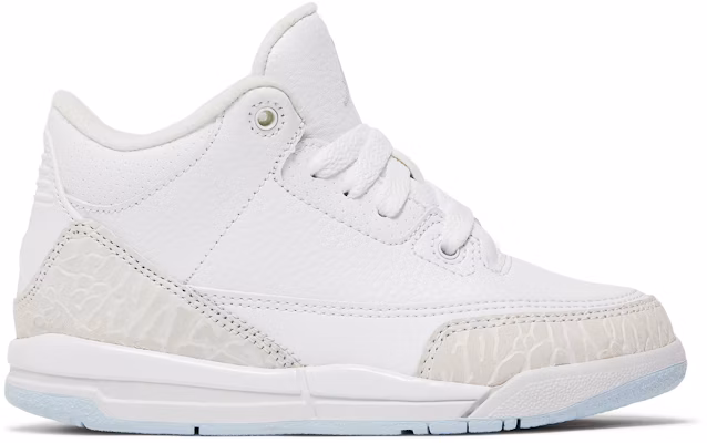 Air jordan 3 top retro triple white