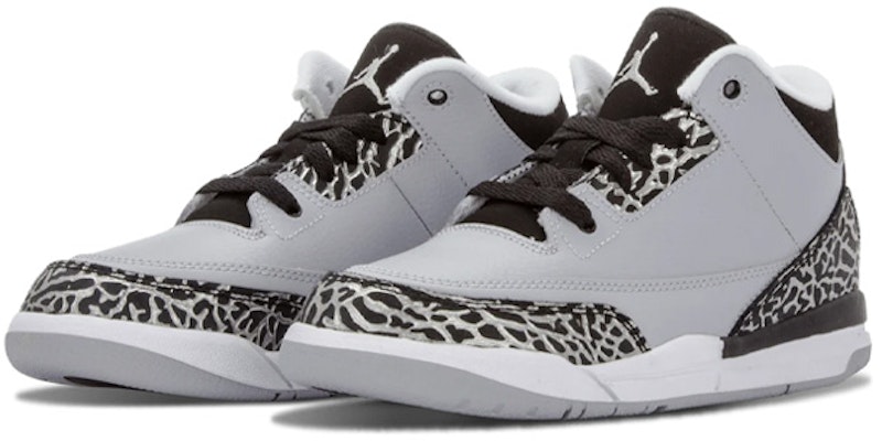 (Preschool) Air Jordan 3 Retro Bp 'Wolf Grey' 429487-004 Lookbook (Preschool) Air Jordan 3 Retro Bp 'Wolf Grey' 429487-004
