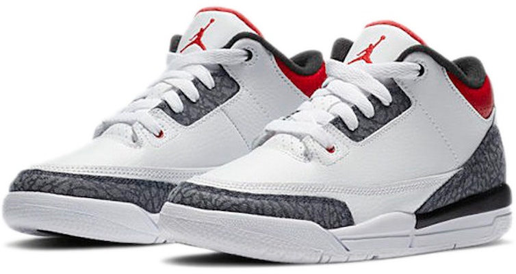 (PS) Air Jordan 3 经典复刻牛仔特别版'火焰红' DB4168-100 Lookbook (PS) Air Jordan 3 经典复刻牛仔特别版'火焰红' DB4168-100