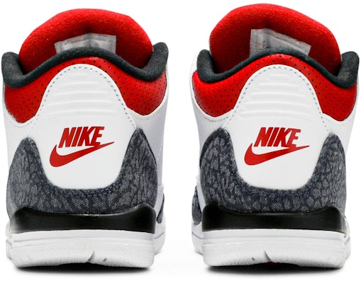 (Preschool) Air Jordan 3 Retro Denim SE 'Fire Red' DB0443-100 Details for (Preschool) Air Jordan 3 Retro Denim SE 'Fire Red' DB0443-100