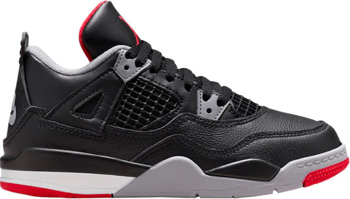 Preschool Air Jordan 4 Retro Bred Reimagined BQ7669 006