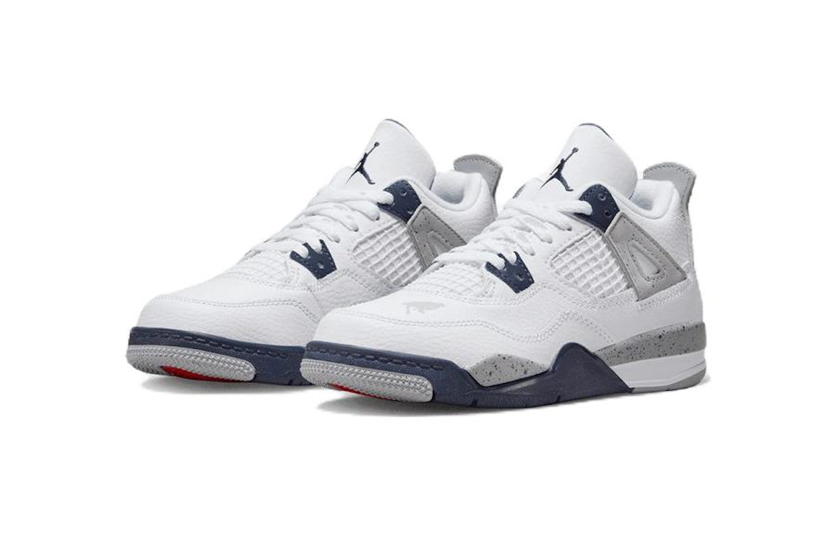 (Preschool) Air Jordan 4 Retro 'Midnight Navy' BQ7669-140