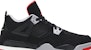 Air Jordan 4 Retro OG 'Bred' 2019 BQ7669-060 untuk Prasekolah