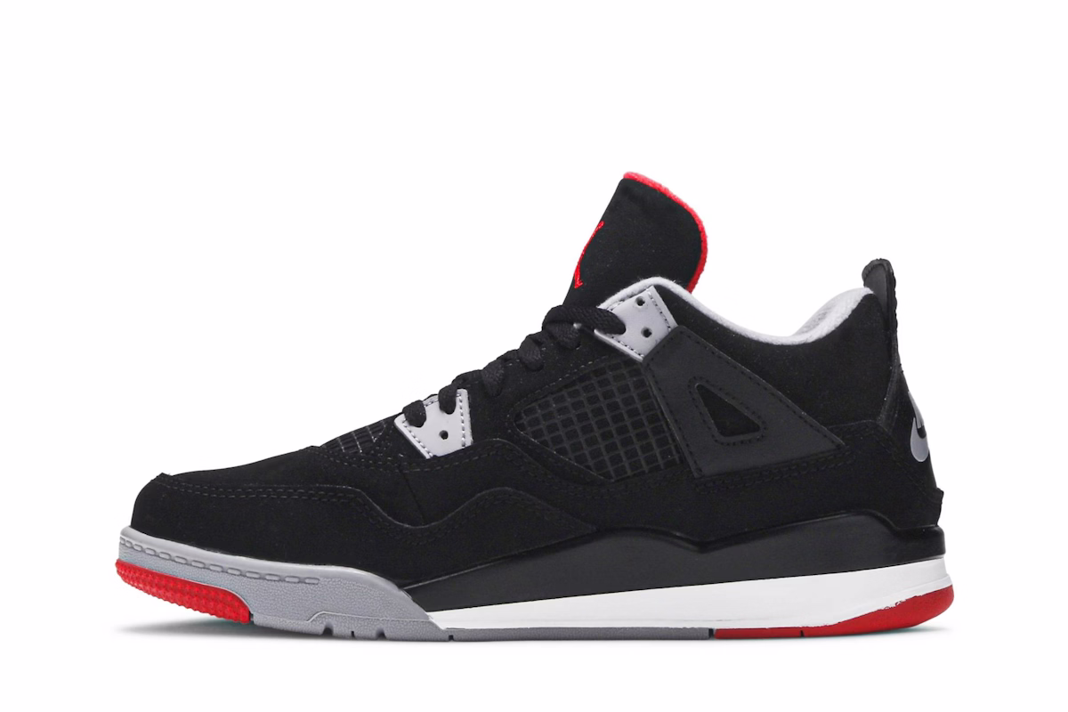 (Preschool) Air Jordan 4 Retro OG 'Bred' 2019 BQ7669-060
