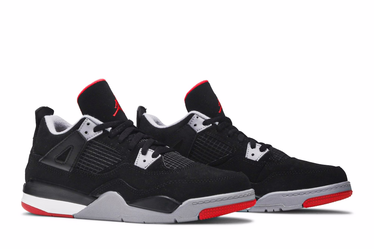 (Preschool) Air Jordan 4 Retro OG 'Bred' 2019 BQ7669-060