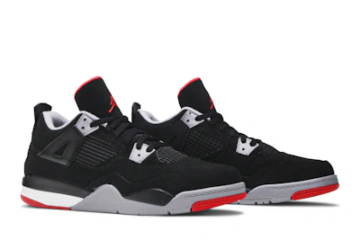 (Preschool) Air Jordan 4 Retro OG 'Bred' 2019 BQ7669-060