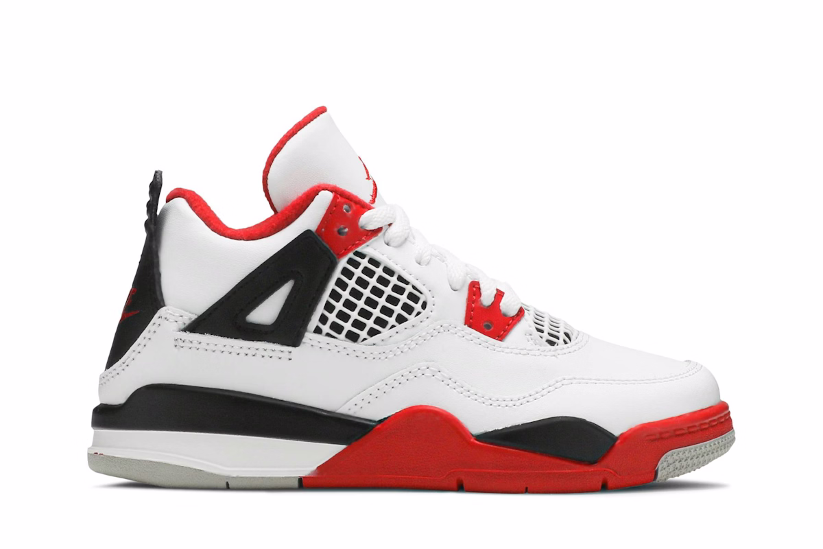 (Preschool) Air Jordan 4 Retro OG 'Fire Red' 2020 BQ7669-160