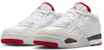 (Preschool) Air Jordan 4 RM 'White Fire Red' FQ7936-102