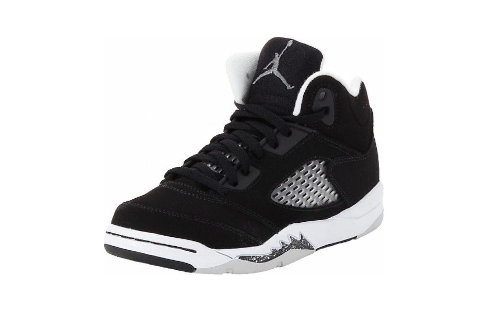 Lookbook (PS) Air Jordan 5 Retro 2013 'Oreo' Hitam Putih Retro Sneaker 440889-035