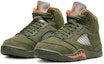 Lookbook (PS) Air Jordan 5 Retro 2024 'Olive' Lelaki Sneakers 440889-308