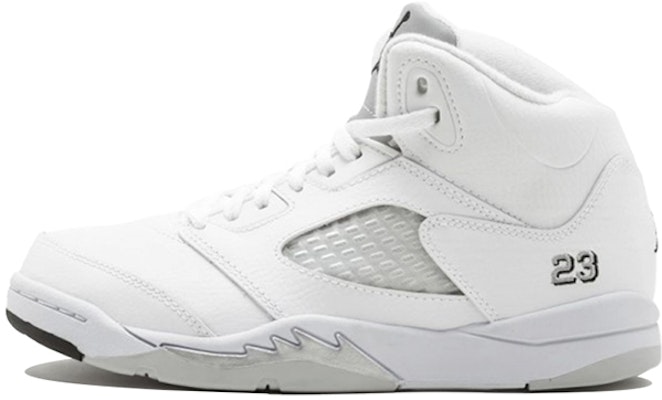 (Preschool) Air Jordan 5 Retro 'Metallic White' 440889-130 Buy (Preschool) Air Jordan 5 Retro 'Metallic White' 440889-130
