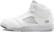Buy (Preschool) Air Jordan 5 Retro 'Metallic White' 440889-130