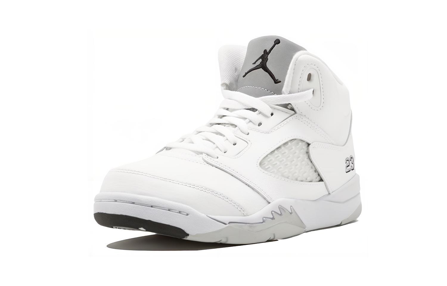 Order (PS) Air Jordan 5 Retro 'Putih Metalik' 440889-130