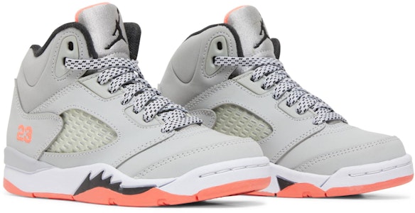 (JR) 에어 조던 5 레트로 '울프 그레이 핫 라바' 440893-018 Cheap (JR) 에어 조던 5 레트로 '울프 그레이 핫 라바' 440893-018