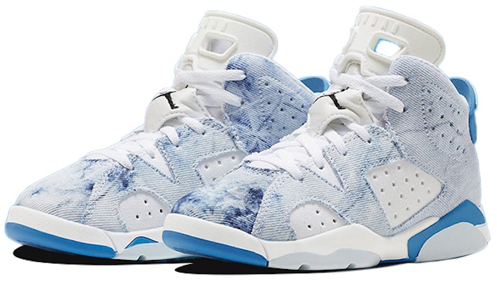 (Preschool) Air Jordan 6 Retro 'Washed Denim (2022)' DX6176-100 Lookbook (Preschool) Air Jordan 6 Retro 'Washed Denim (2022)' DX6176-100