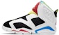 (PS) Air Jordan 6 Retro Little Flex 'Multi White' Putih Berwarna CT4416-103