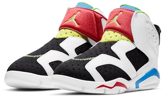 (PS) Air Jordan 6 复刻儿童版 Little Flex '多彩白' CT4416-103 Lookbook (PS) Air Jordan 6 复刻儿童版 Little Flex '多彩白' CT4416-103