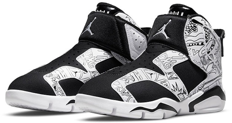 (Preschool) Air Jordan 6 Retro Little Flex SE 'Black White' DC4103-001 Lookbook (Preschool) Air Jordan 6 Retro Little Flex SE 'Black White' DC4103-001