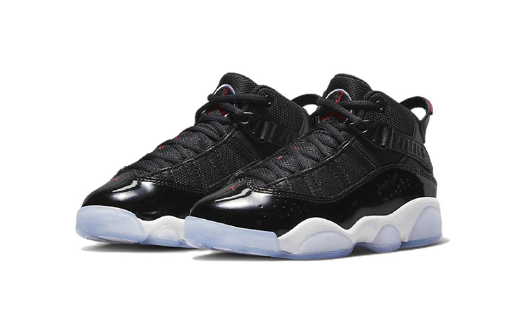 Lookbook (PS) Air Jordan 6 Rings 'Hitam Gym Merah' 323432-064