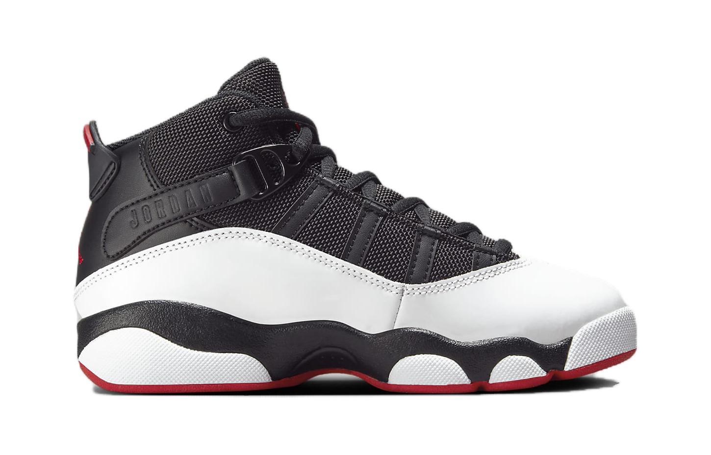 Order (PS) Air Jordan 6 Rings 'Negro Rojo Varsity' 323432-067