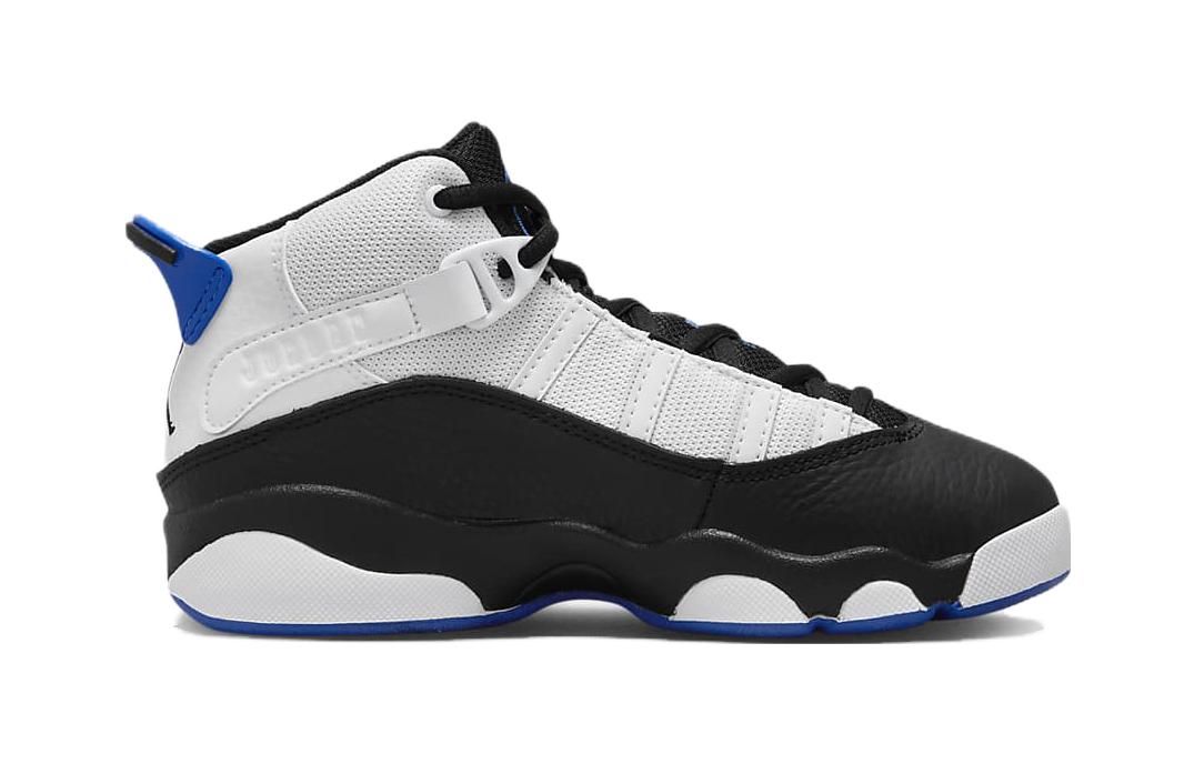 Order 中童 Jordan Air Jordan 6 Rings BP 防滑防踢 中幫 兒童籃球鞋 白黑