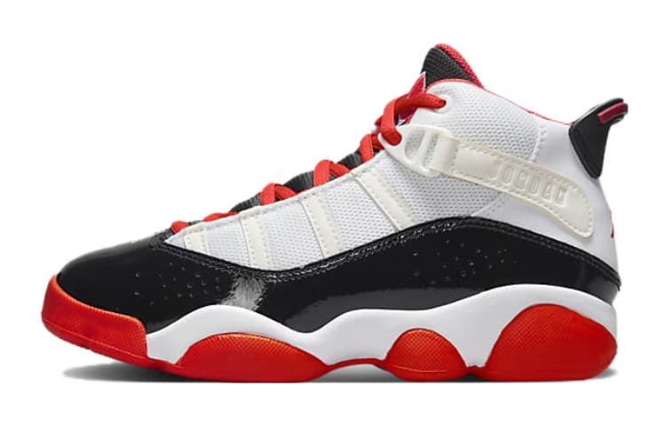 (Preschool) Air Jordan 6 Rings 'White Black Team Orange' DV1343-108