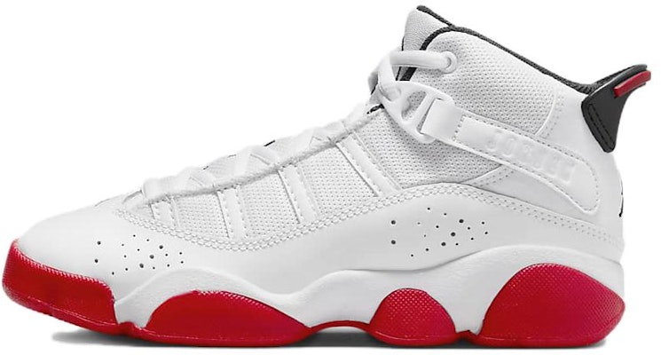 (Preschool) Air Jordan 6 Rings 'White University Red' 323432-160 Buy (Preschool) Air Jordan 6 Rings 'White University Red' 323432-160