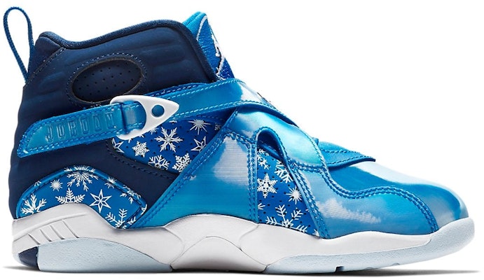 (PS) Air Jordan 8 复刻版 '雪花' 305369-400 Lookbook (PS) Air Jordan 8 复刻版 '雪花' 305369-400