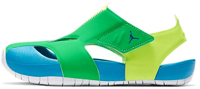 (PS) Air Jordan Flare Kasual Colorblock Hijau Biru Kuning Sandal 'Hijau Biru Kuning' CI7849-300 Buy (PS) Air Jordan Flare Kasual Colorblock Hijau Biru Kuning Sandal 'Hijau Biru Kuning' CI7849-300