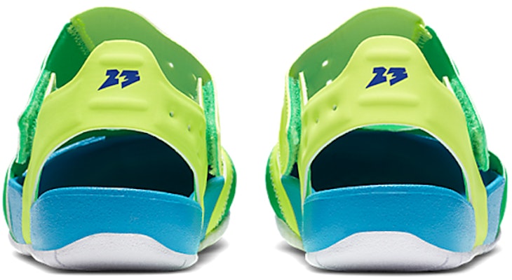 (Preschool) Air Jordan Flare Casual Colorblock Green Blue Yellow Sandals 'Green Blue Yellow' CI7849-300 Purchase (Preschool) Air Jordan Flare Casual Colorblock Green Blue Yellow Sandals 'Green Blue Yellow' CI7849-300