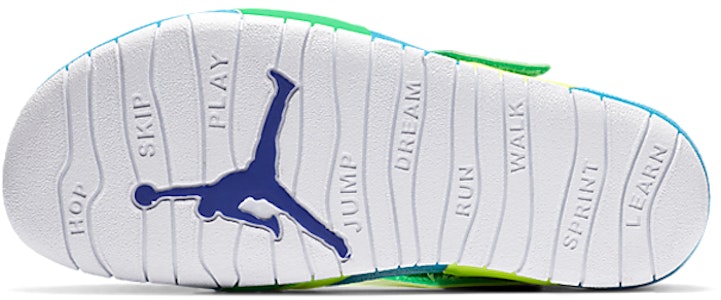 (PS) Air Jordan Flare Kasual Colorblock Hijau Biru Kuning Sandal 'Hijau Biru Kuning' CI7849-300 Details for (PS) Air Jordan Flare Kasual Colorblock Hijau Biru Kuning Sandal 'Hijau Biru Kuning' CI7849-300