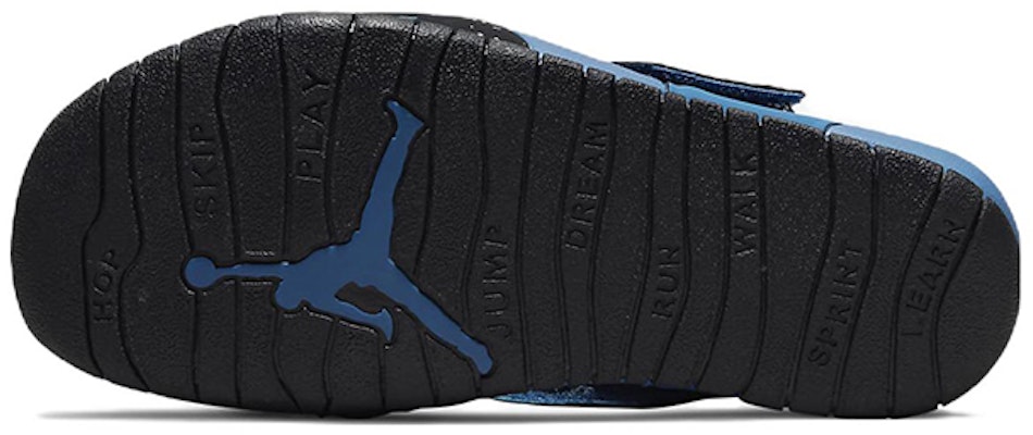 (PS) Sandal Air Jordan Flare 'Biru Hitam' CI7849-404 Details for (PS) Sandal Air Jordan Flare 'Biru Hitam' CI7849-404